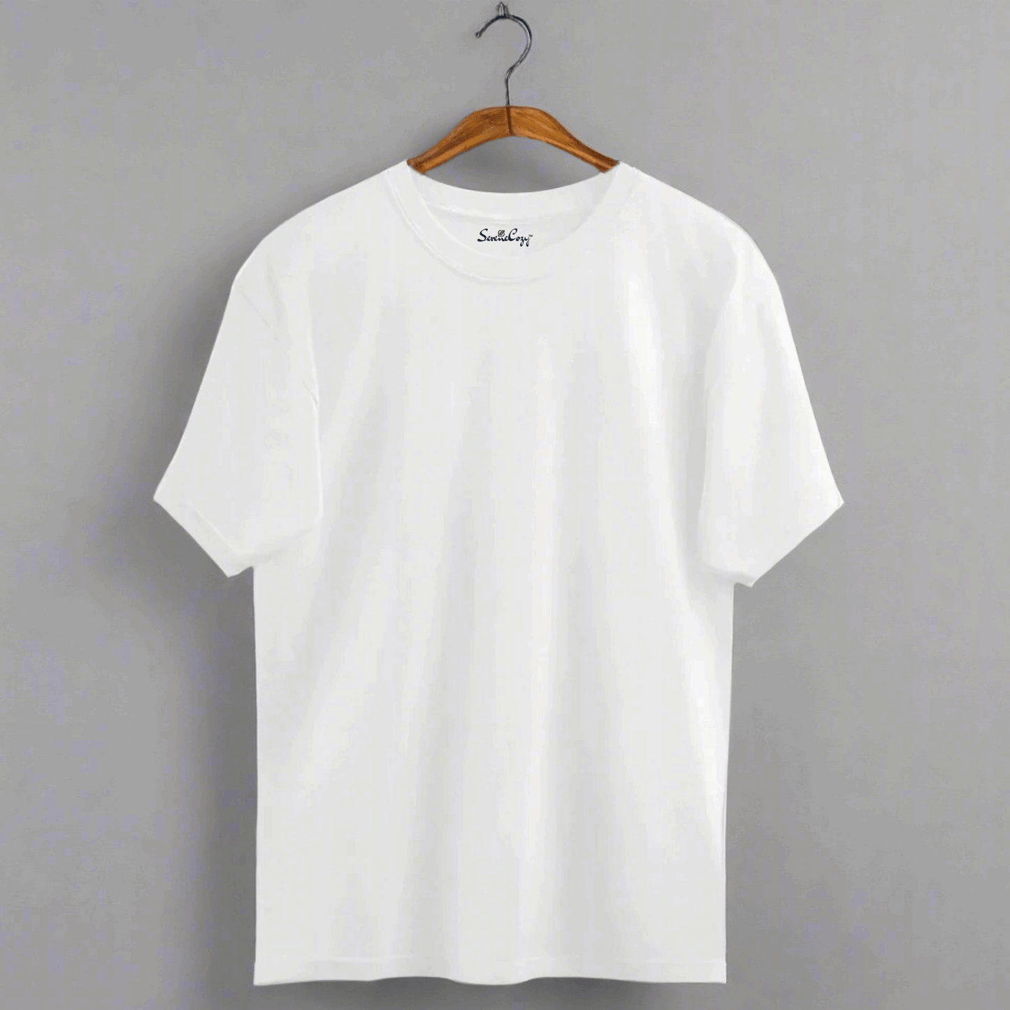 Premium White Oversized T-shirt Relaxed Fit front