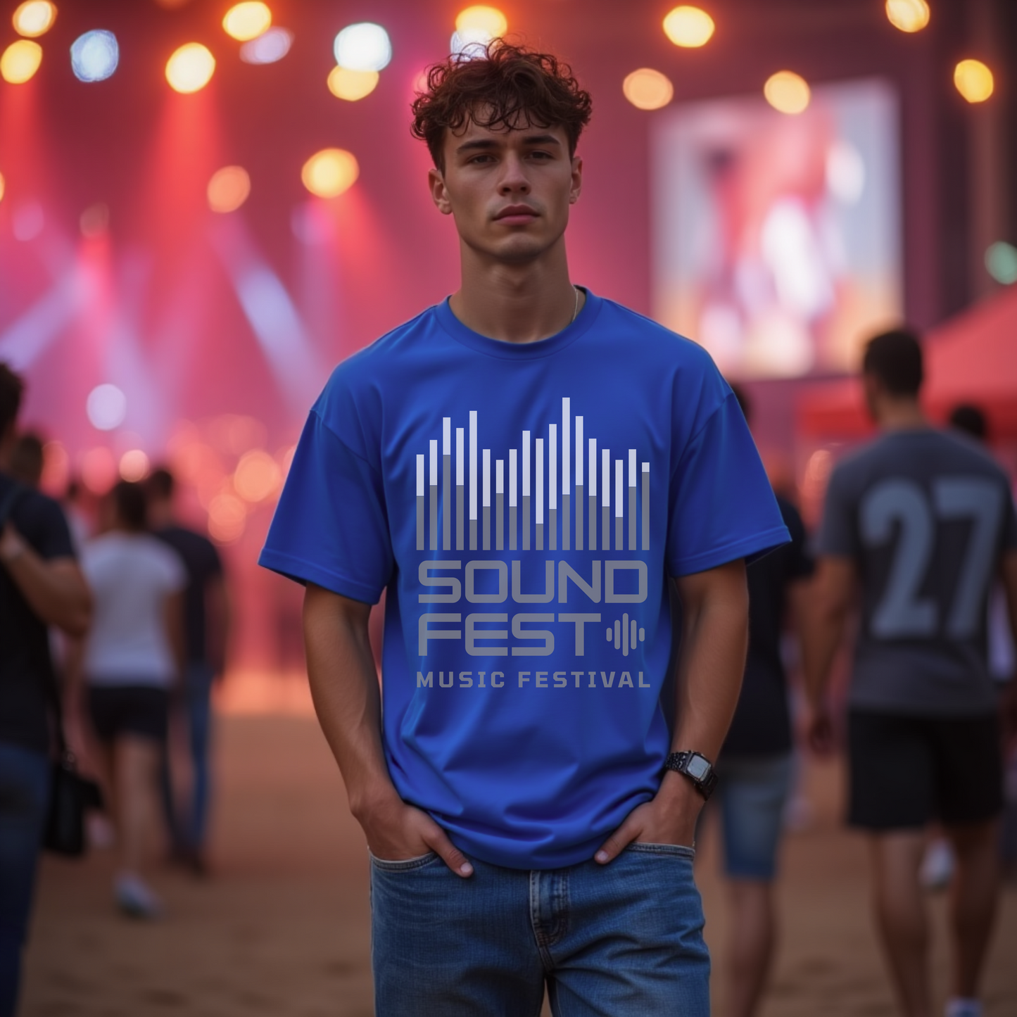 SOUND FEST Music Festival Oversized Tshirt - Premium Indian