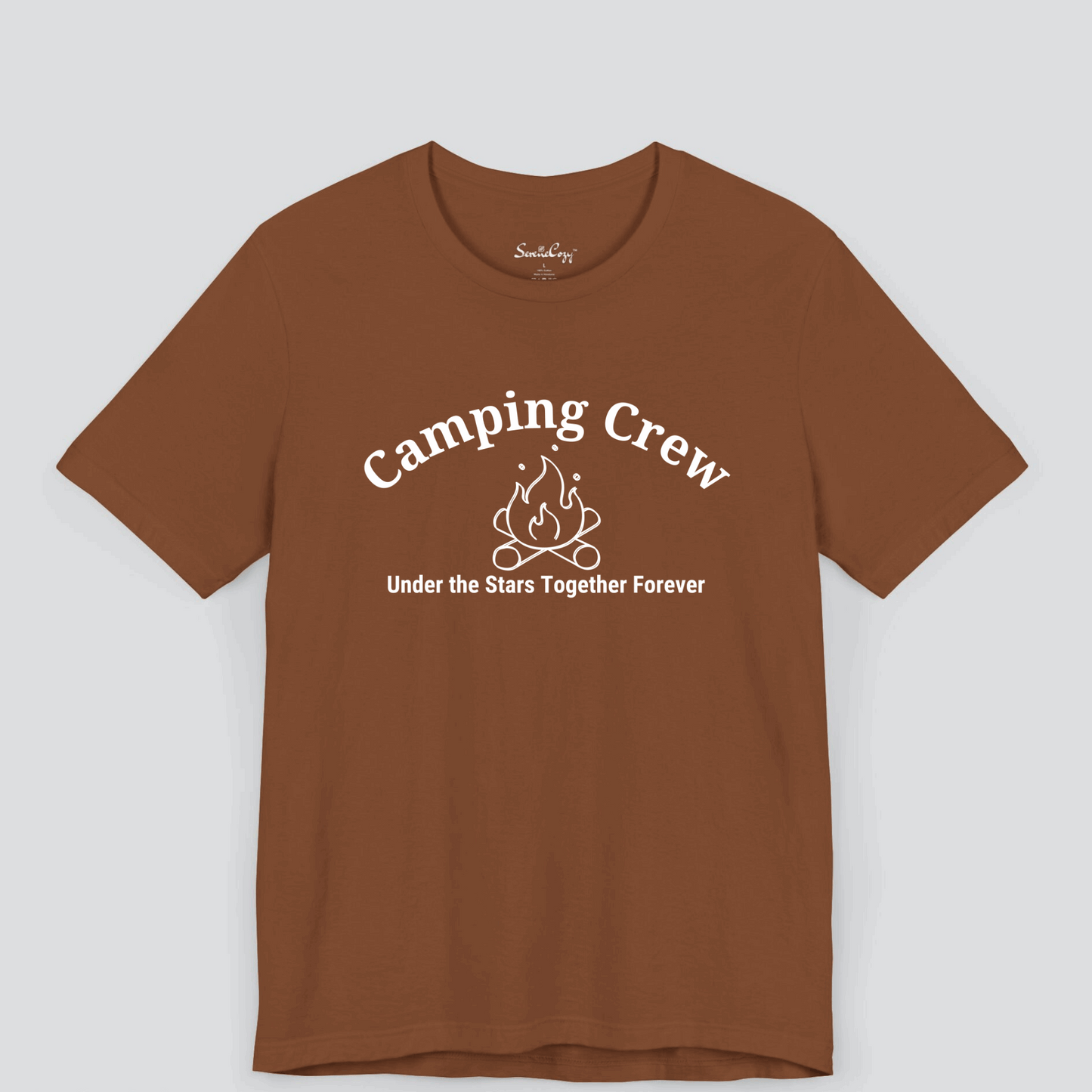 Camping Crew: Making Memories Together Dark Color T-Shirt for Men Image 5