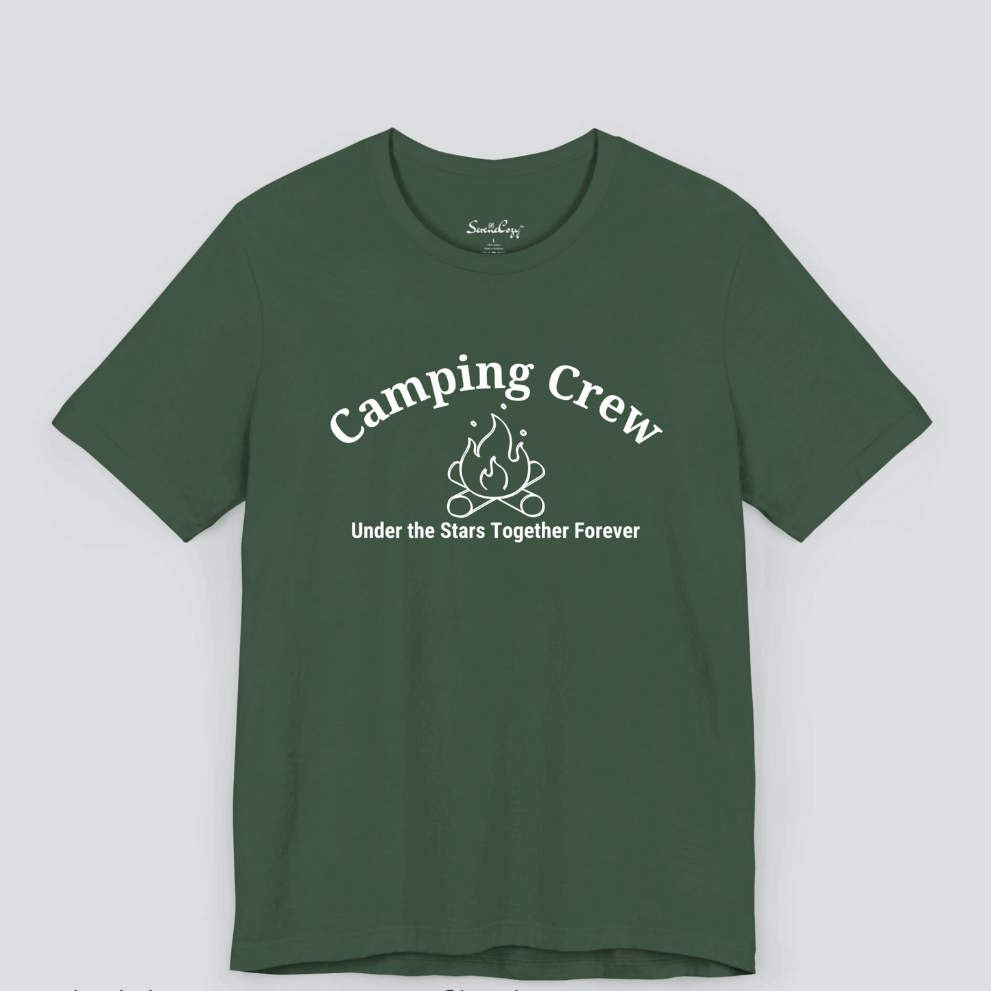 Camping Crew: Making Memories Together Dark Color T-Shirt for Men Image 4