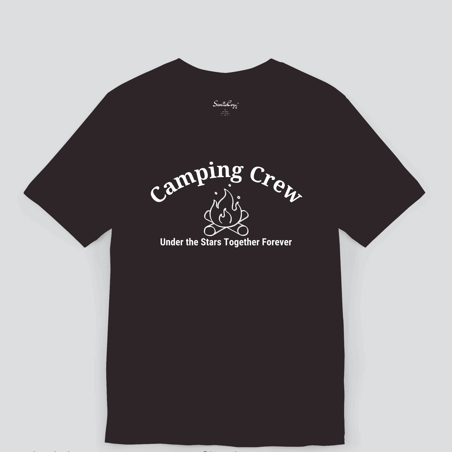 Camping Crew: Making Memories Together Dark Color T-Shirt for Men Image 2