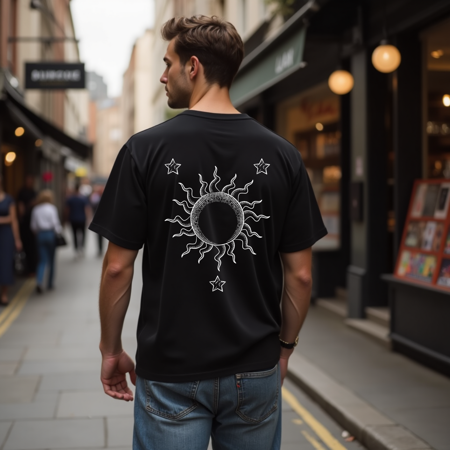 Sun Stars Celestial Oversized Tshirt - Premium Indian