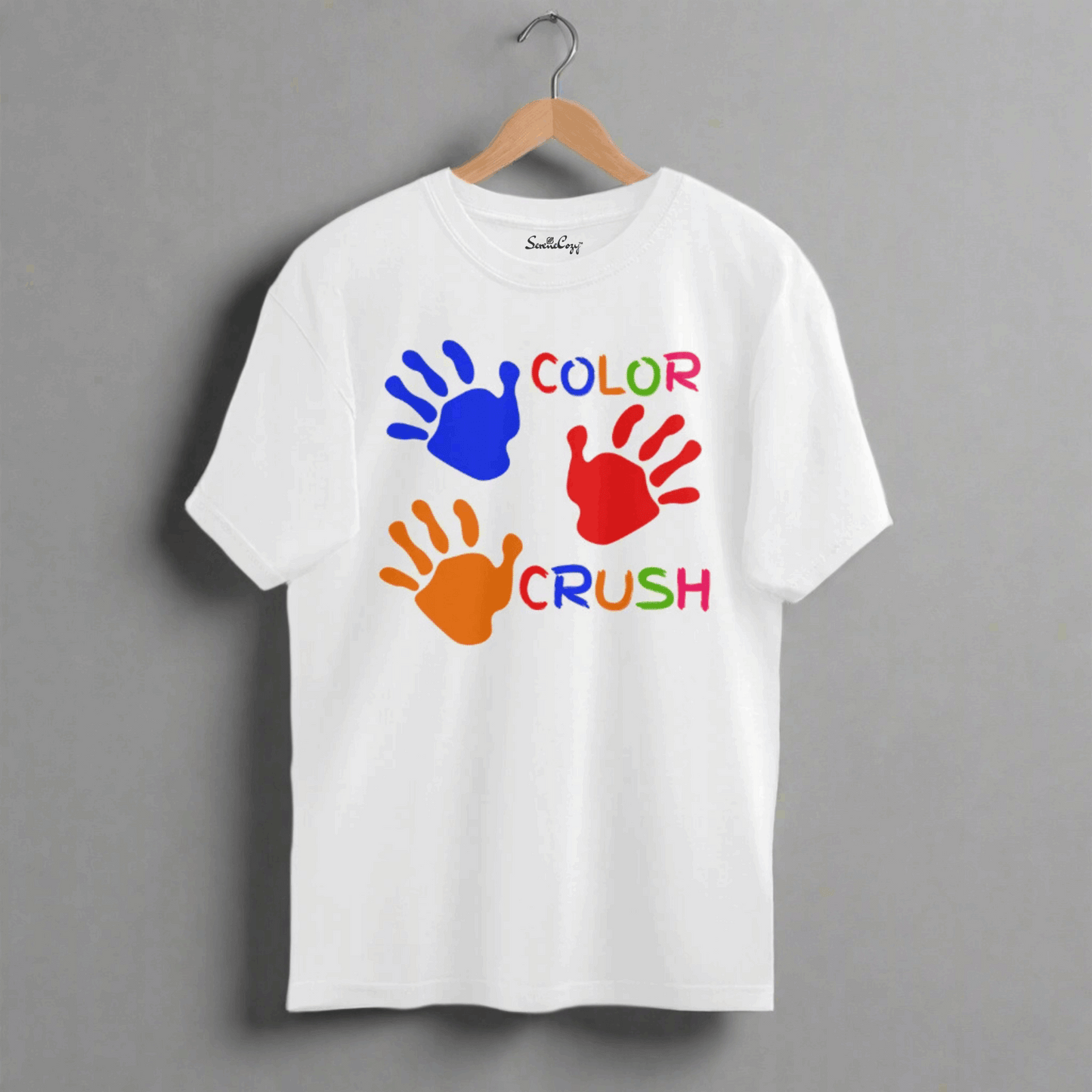 Color Crush in Hand Print Oversized T-Shirt front