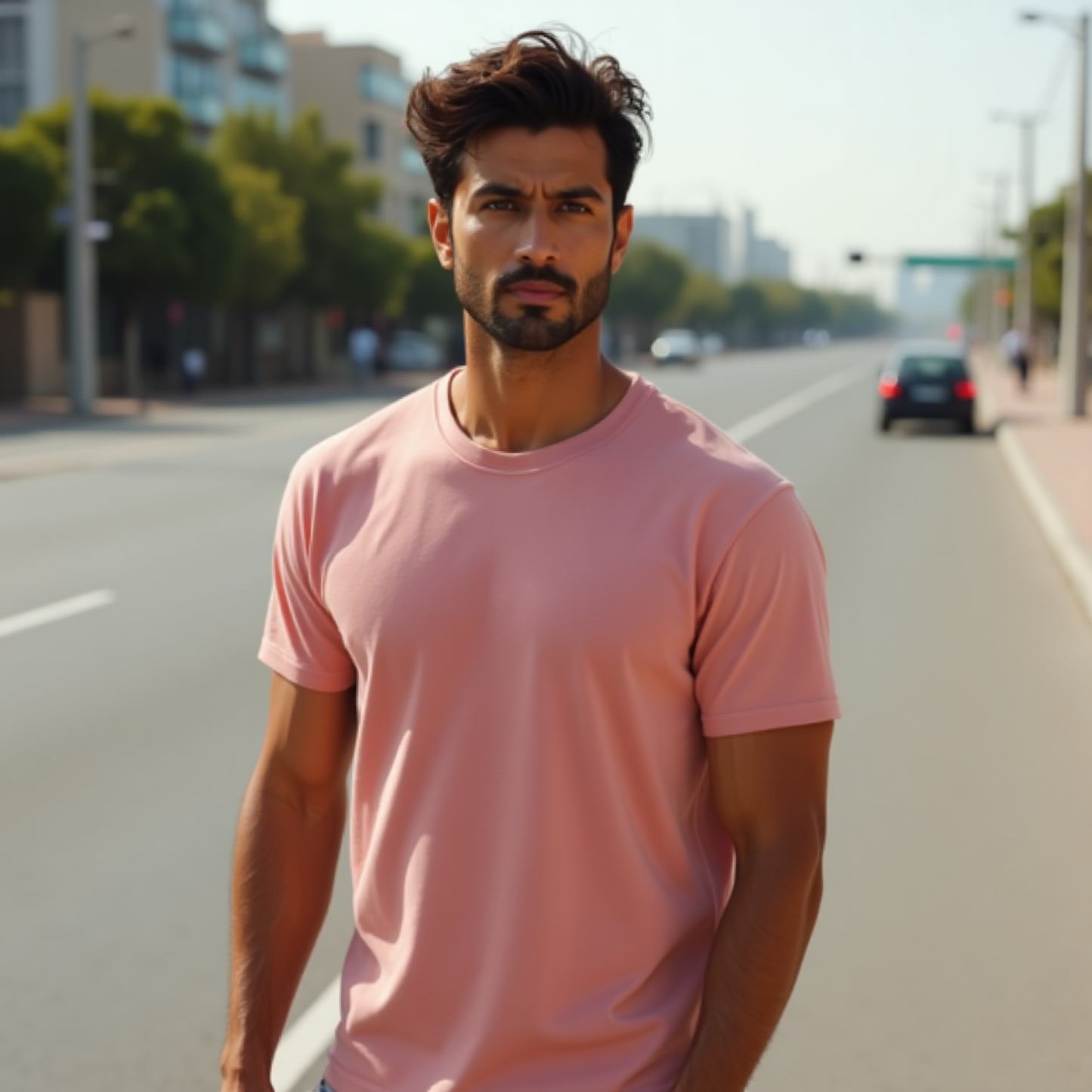 Classic Pastel Dusty Pink color T-Shirt for Men | Premium Quality