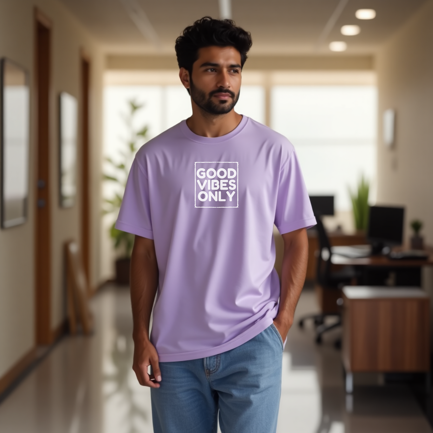 Premium GOOD VIBES ONLY Oversized Tshirt