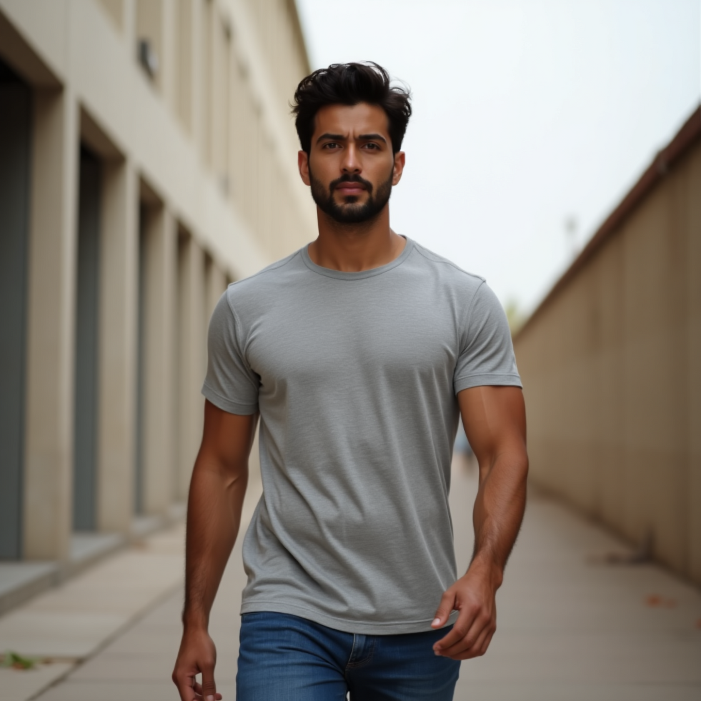 Classic Silver Frost color T-Shirt for Men | Premium Quality