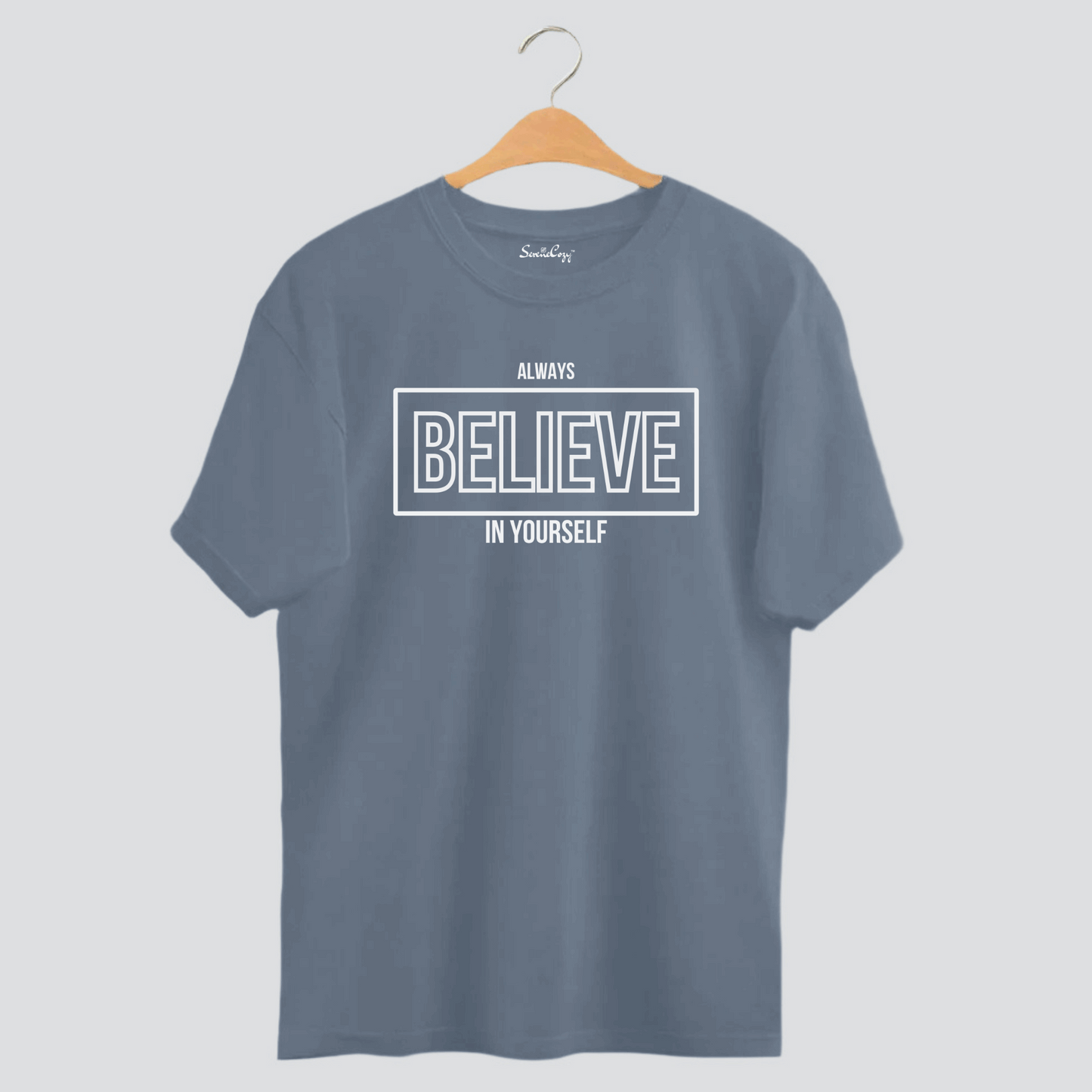 Always BELIEVE Yourself Inspirational Oversized T-shirt | SereneCozy