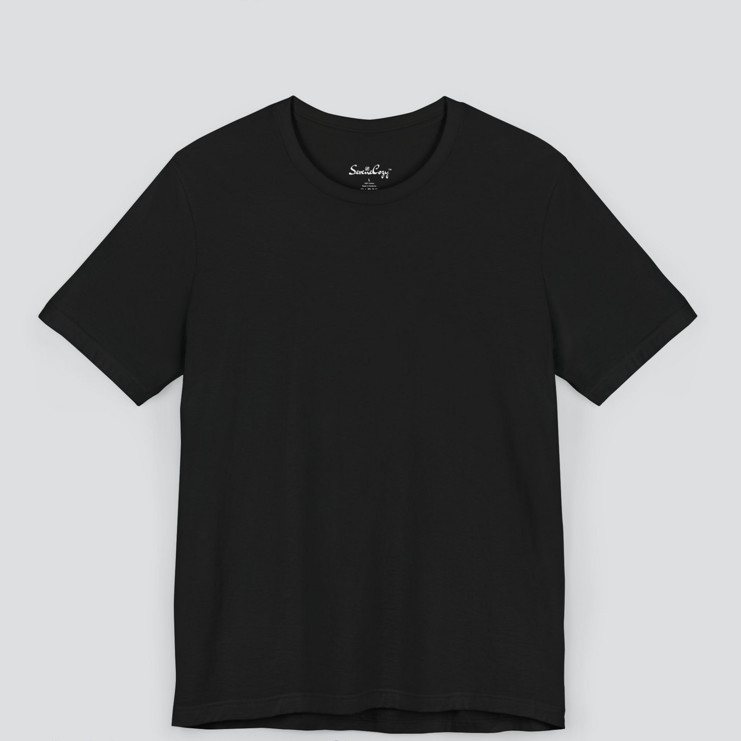 Classic Black T-Shirt for Men Premium Quality SereneCozy Image 3