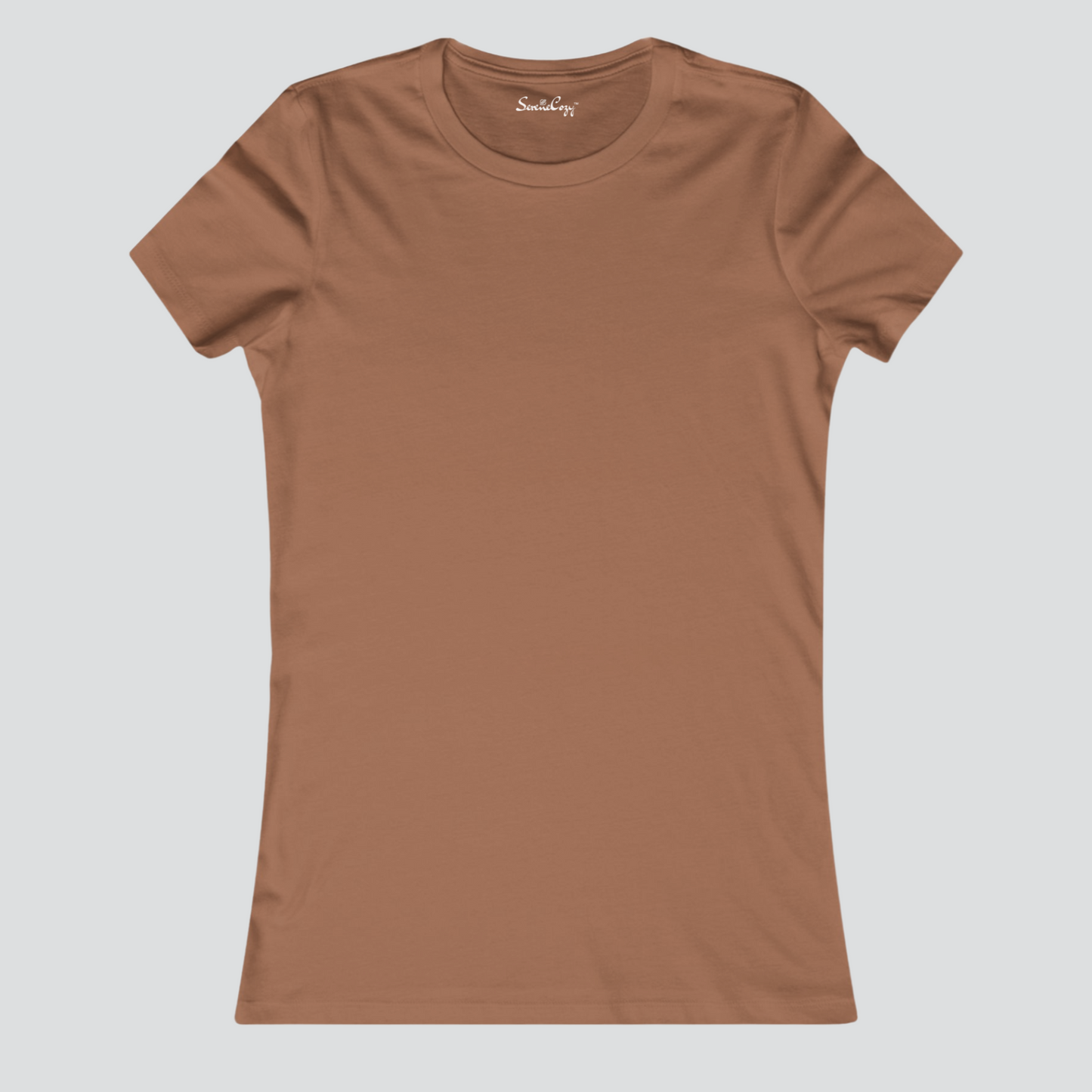 Classic Coffee Brown T-Shirt for Women | Premium Quality | SereneCozy