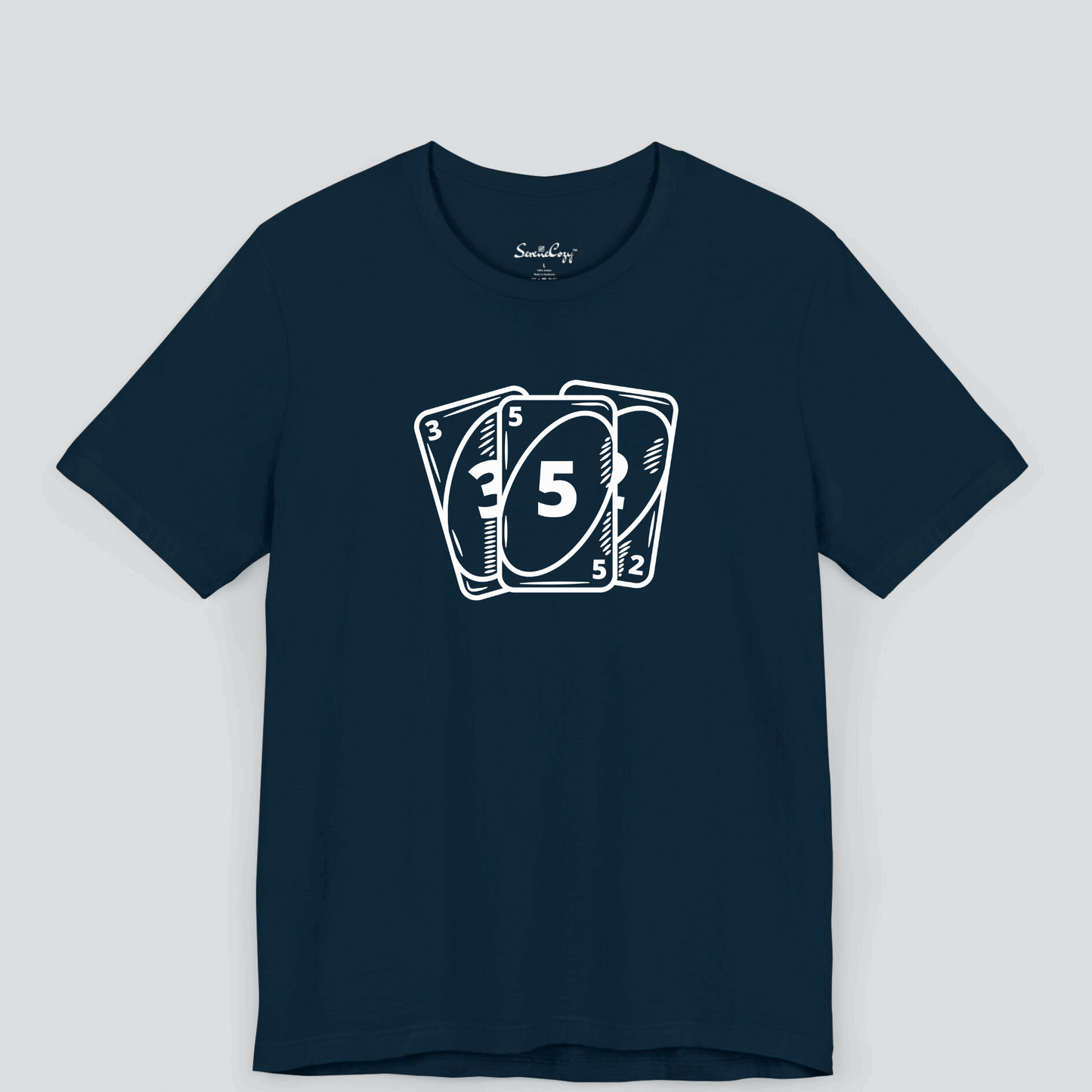 Royal Flush Playing Cards Men's Tshirt | Poker Lover's Essential Image 2