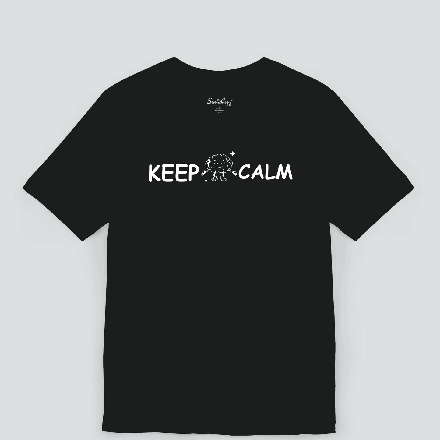 Keep Calm Premium Printed Tshirt for Men | SereneCozy