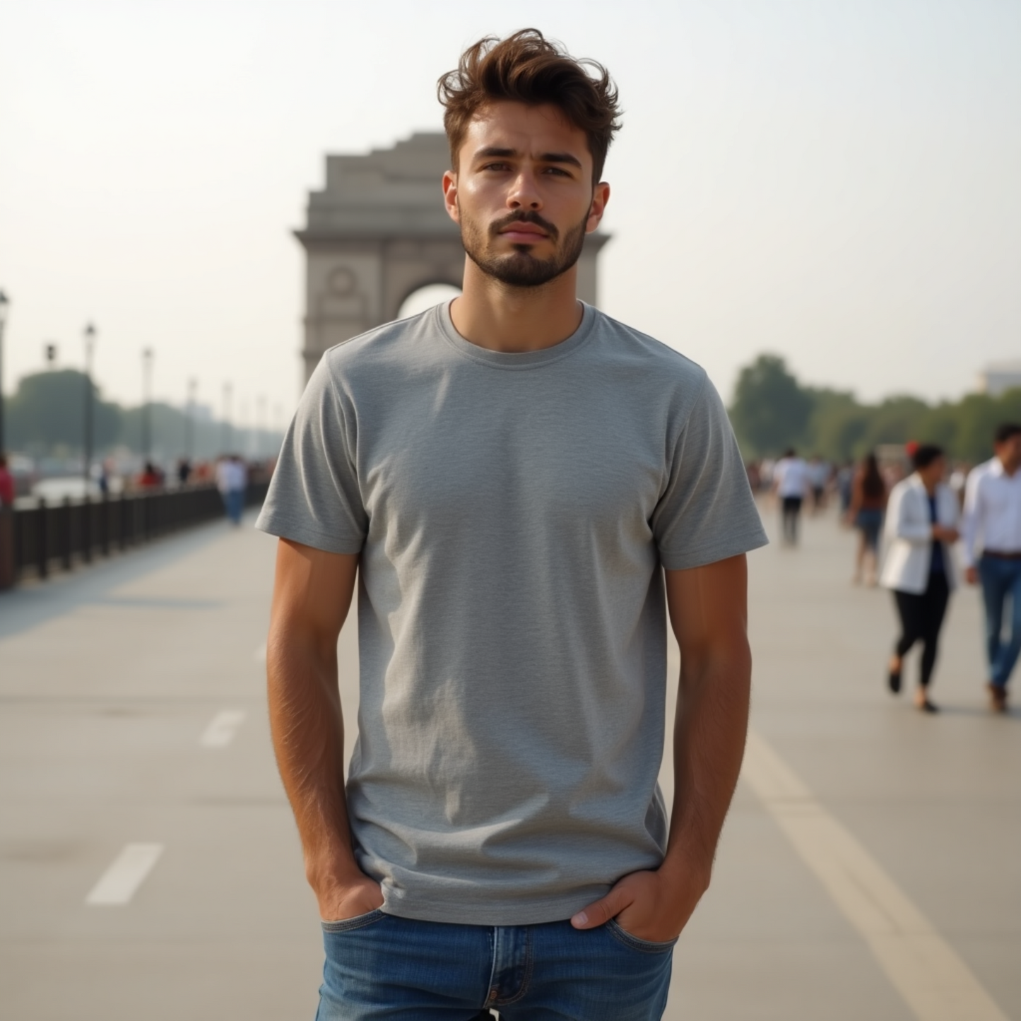 Classic Sport Grey T-Shirt for Men | Premium Quality | SereneCozy