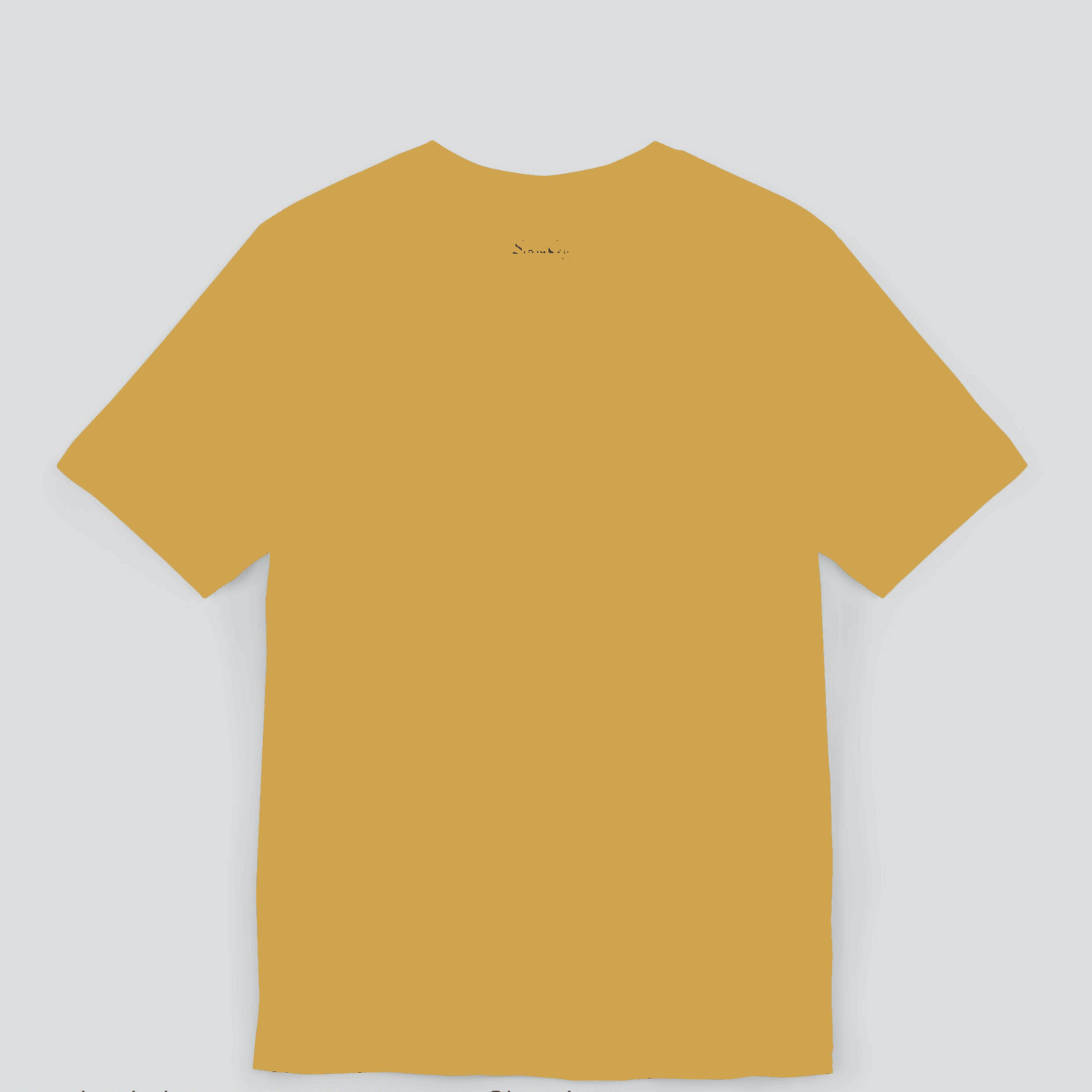 Classic Mustard Yellow T-Shirt for Men Image 2