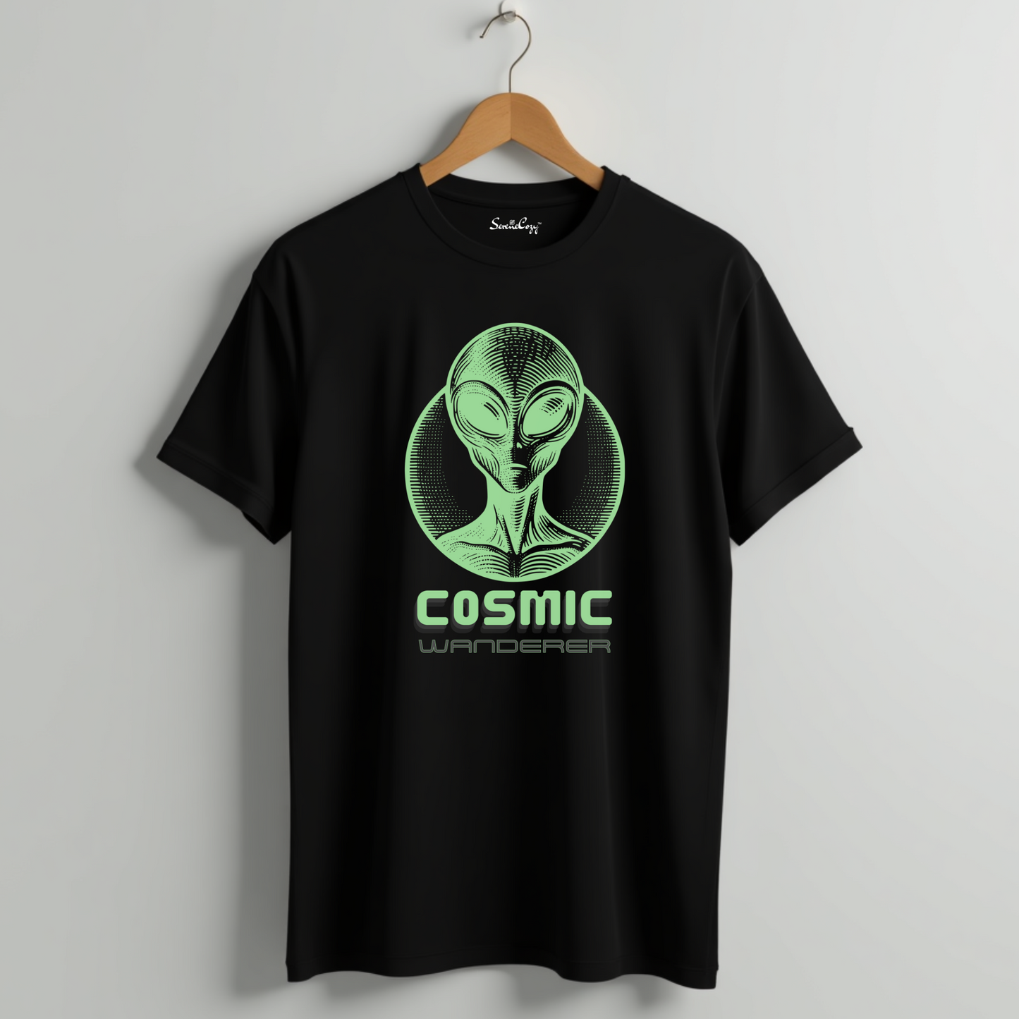 COSMIC Wanderer Alien Oversized Tshirt - Premium Indian