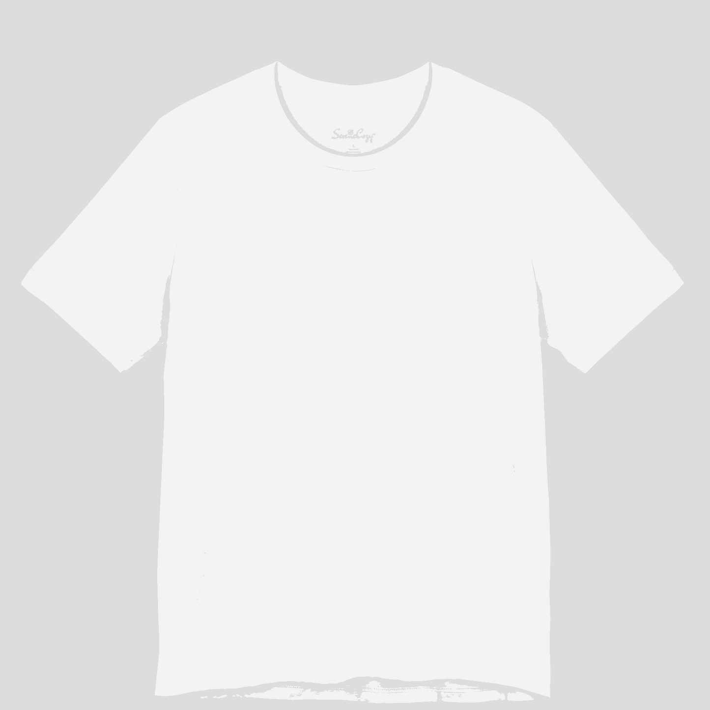 Classic White T-Shirt for Men Premium Quality SereneCozy front