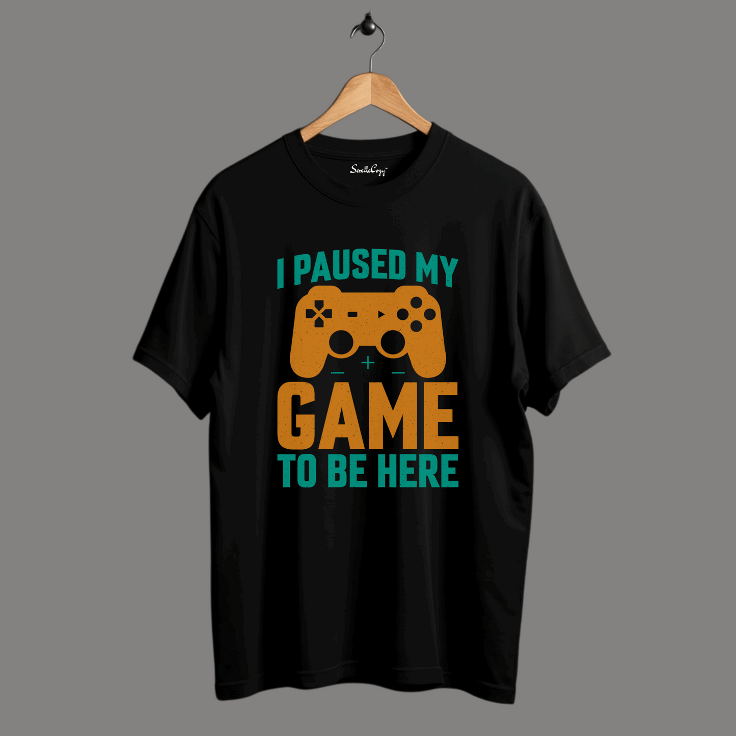 I Paused My Game Oversized T-shirt | Gamer's Humor