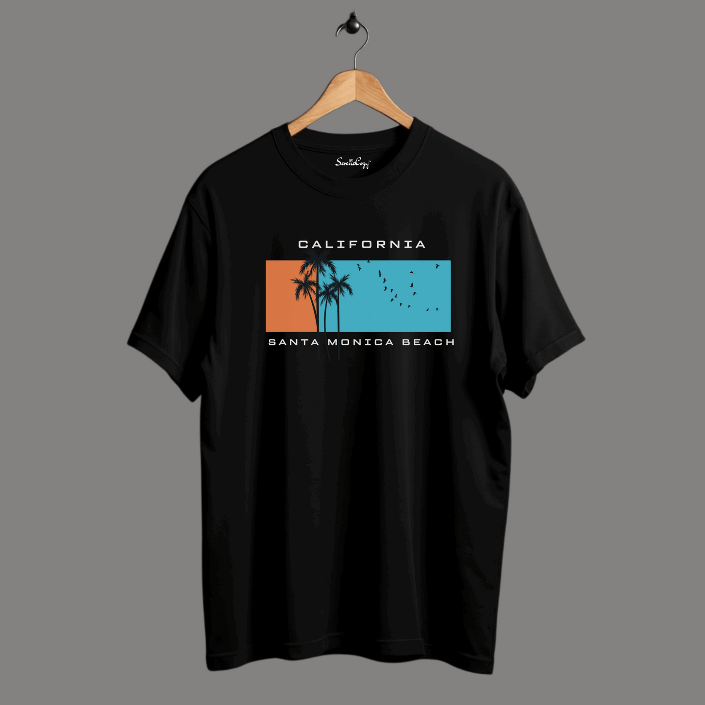 Santa Monica Beach Vibe Oversized Premium Tshirt