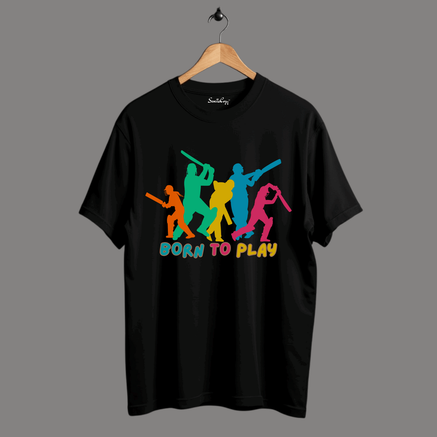 Cricket lover's Born to Play Oversized T shirt