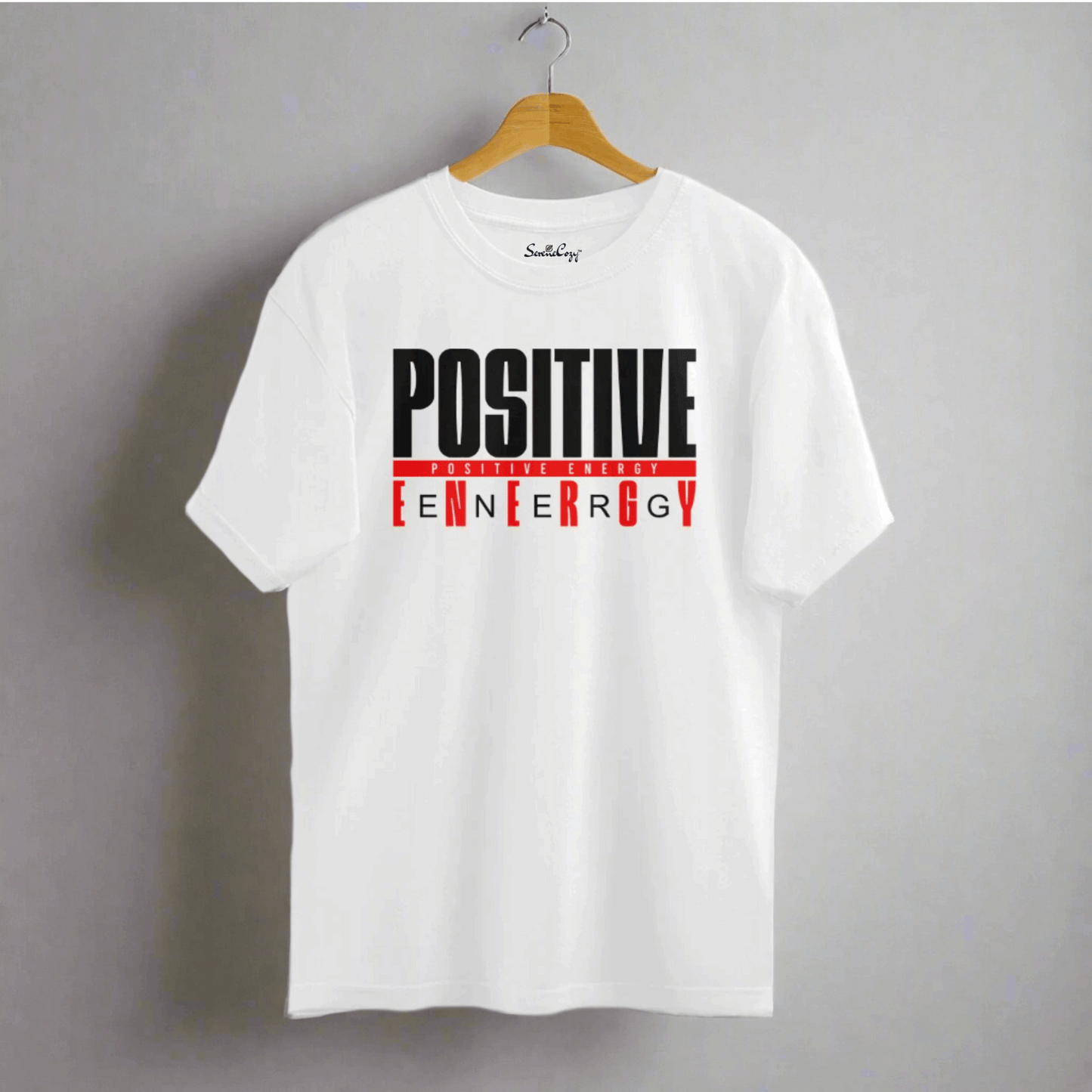 Positive Energy Tees Good Vibes Oversized T-Shirts front