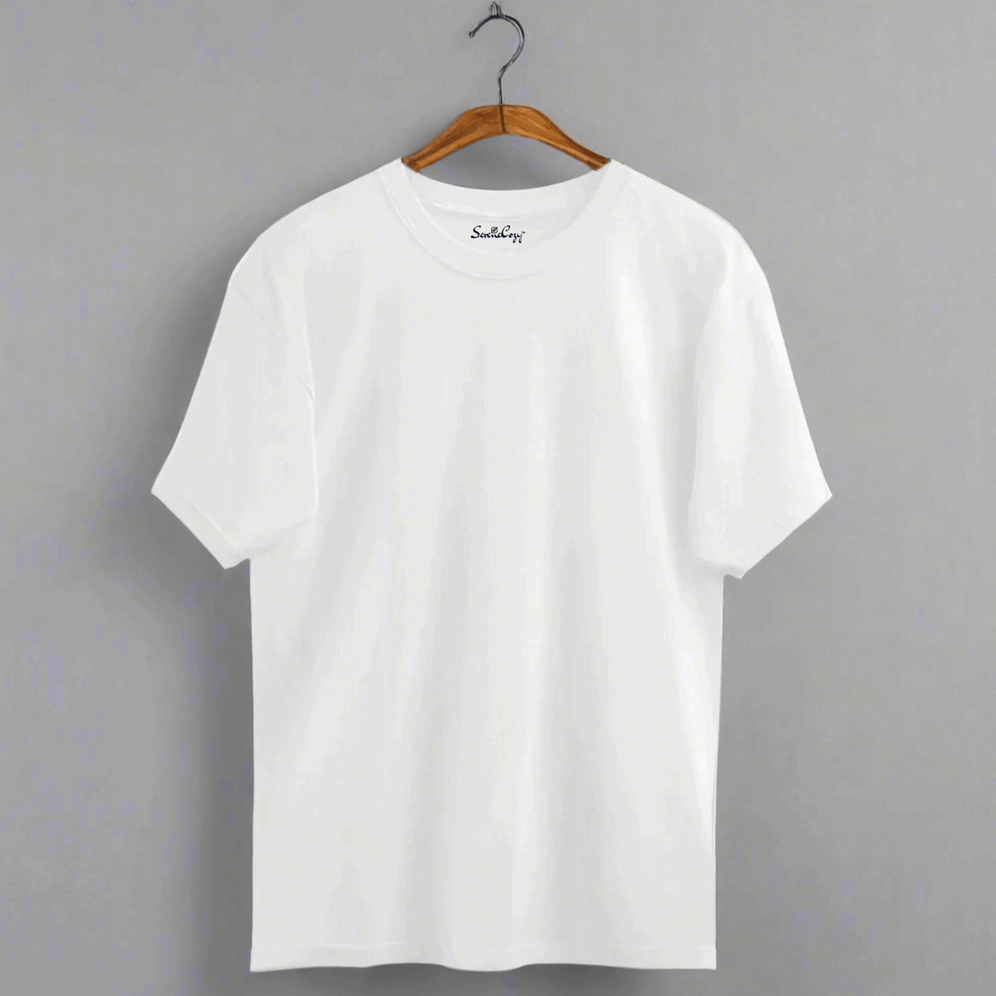 Premium White Oversized T-shirt Relaxed Fit front