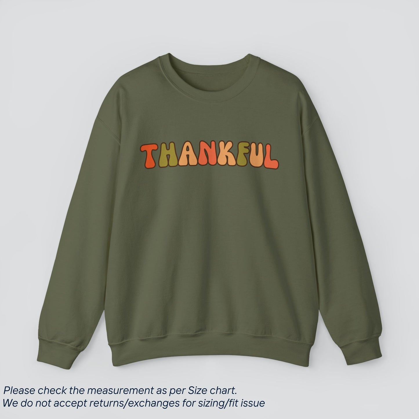 Thankful Thanksgiving Sweatshirt - Gratitude Attitude  Premium US Cotton