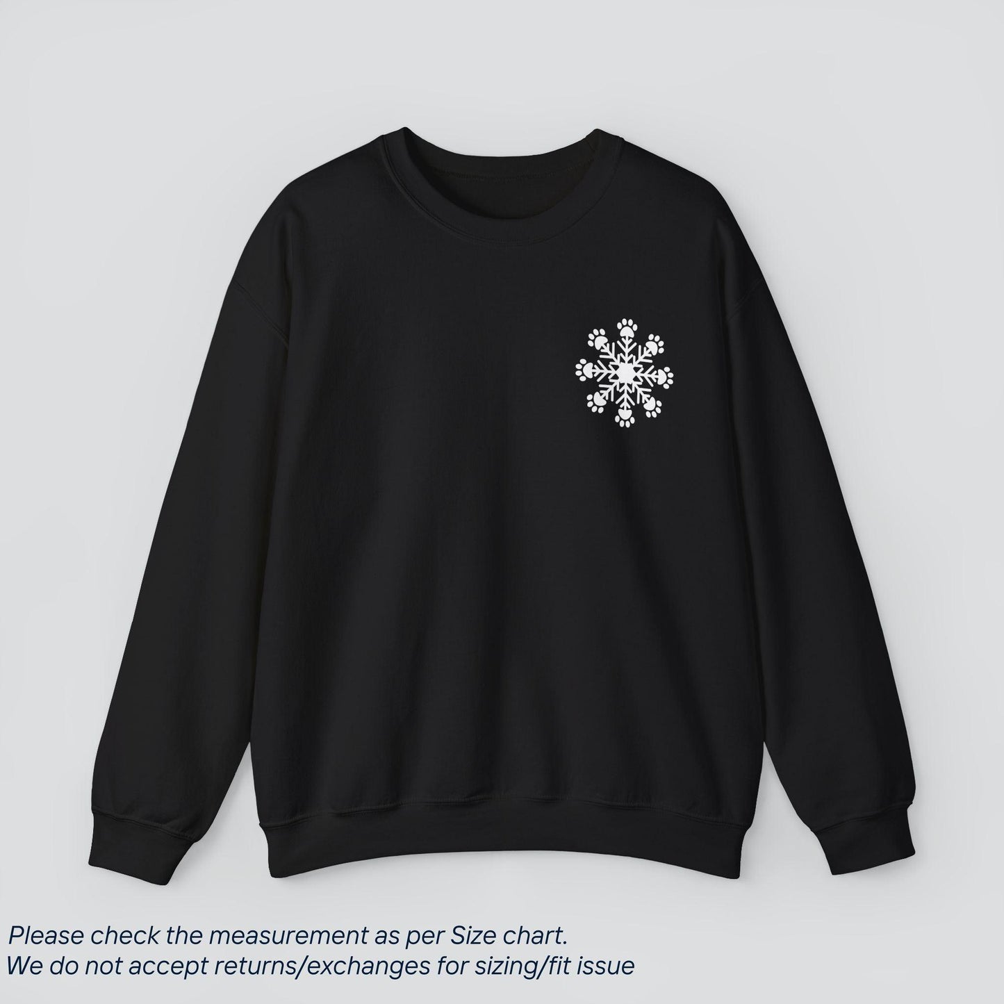 Snowflake Paw Prints Sweatshirt