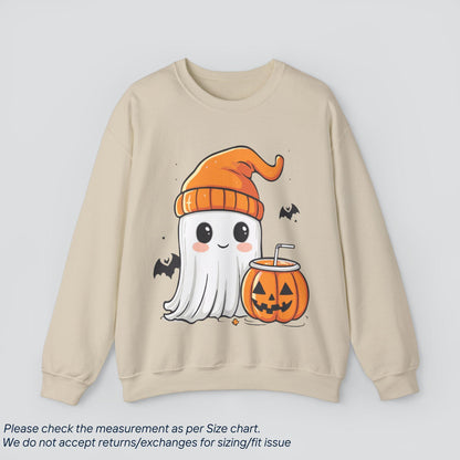 Cute Ghost Coffee Halloween Sweatshirt