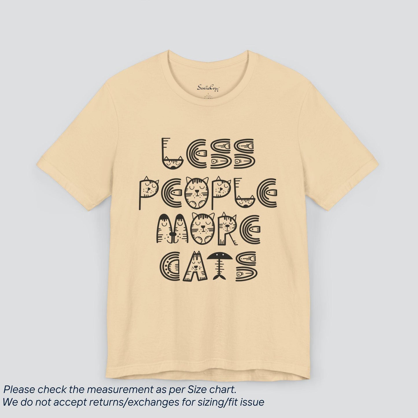 Less People, More Cats Tee - Feline Lover's Funny Graphic T-Shirt