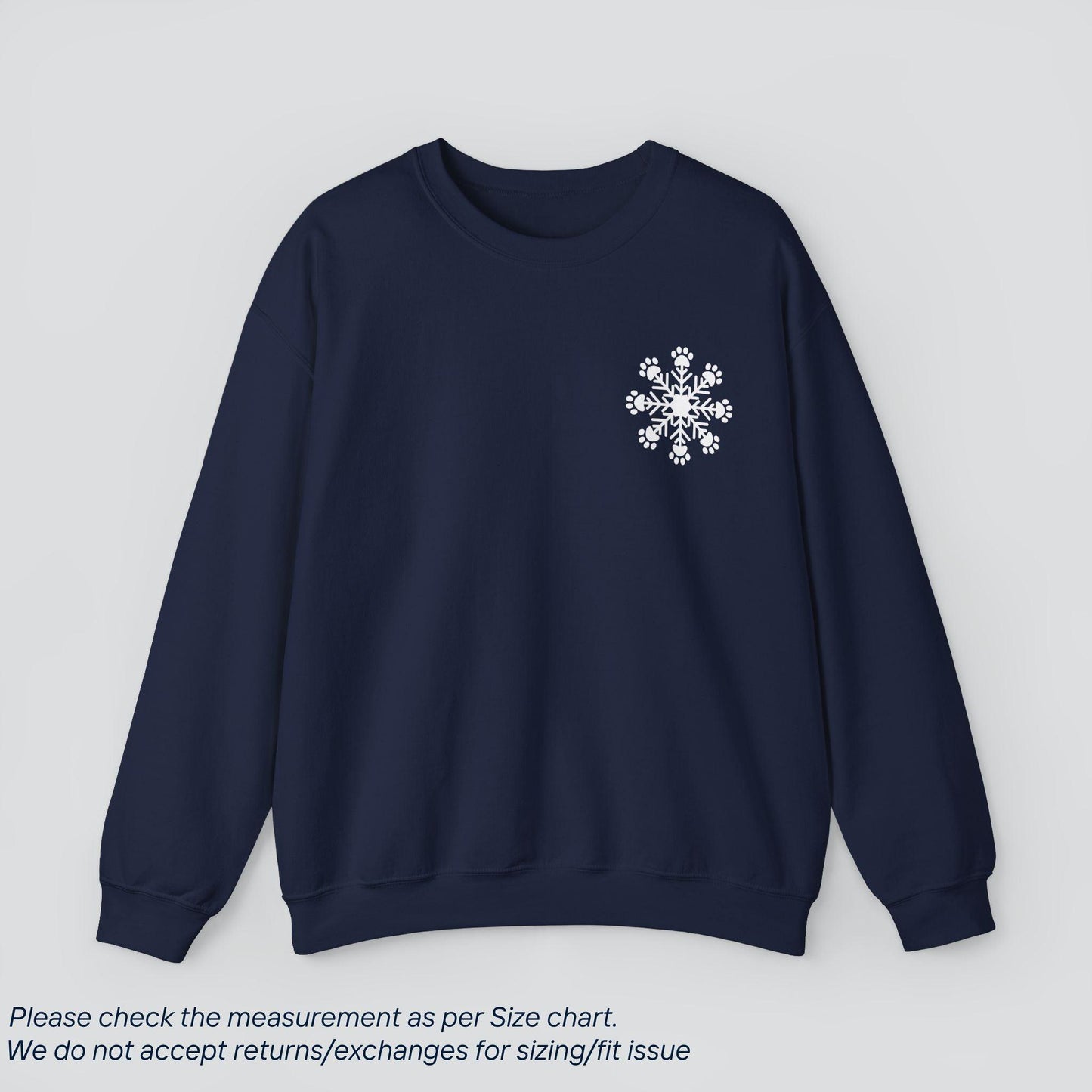 Snowflake Paw Prints Sweatshirt