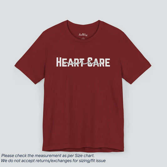 Heart Care Nurse Tee - Expert Care, Premium Comfort