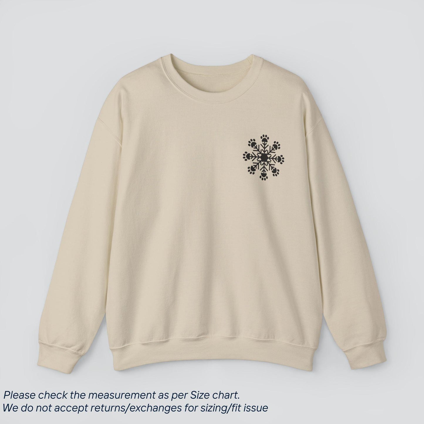 Snowflake Paw Prints Sweatshirt