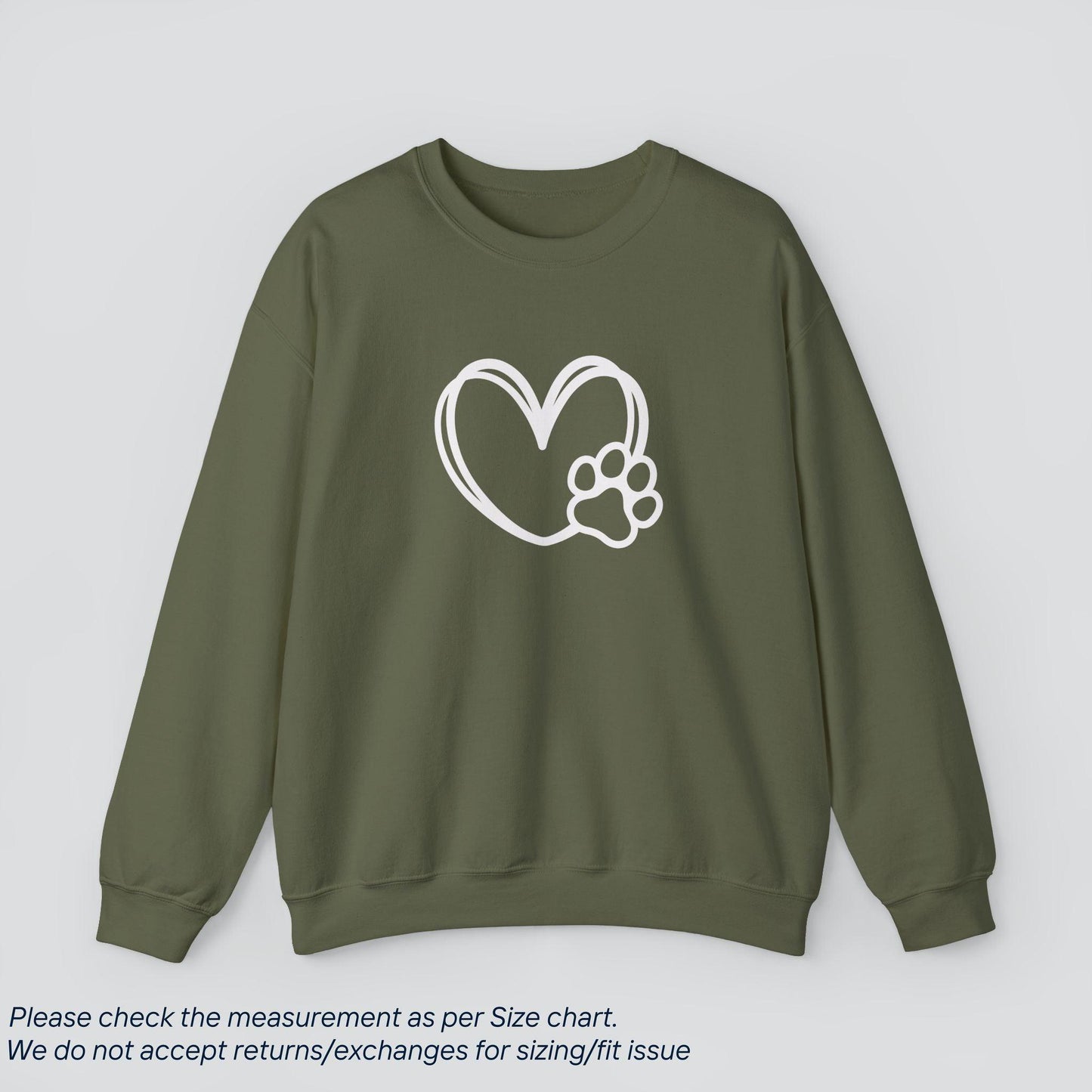 Paw Heart Sweatshirt - Love Unleashed