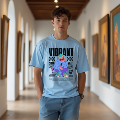 VIBRANT Streetwear Oversized Tshirt - Premium Indian Made