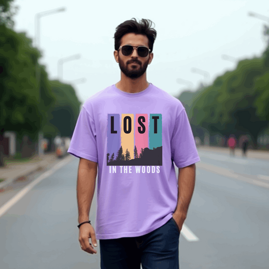 Find Yourself - Lost in Woods Premium Oversized T-shirt | SereneCozy