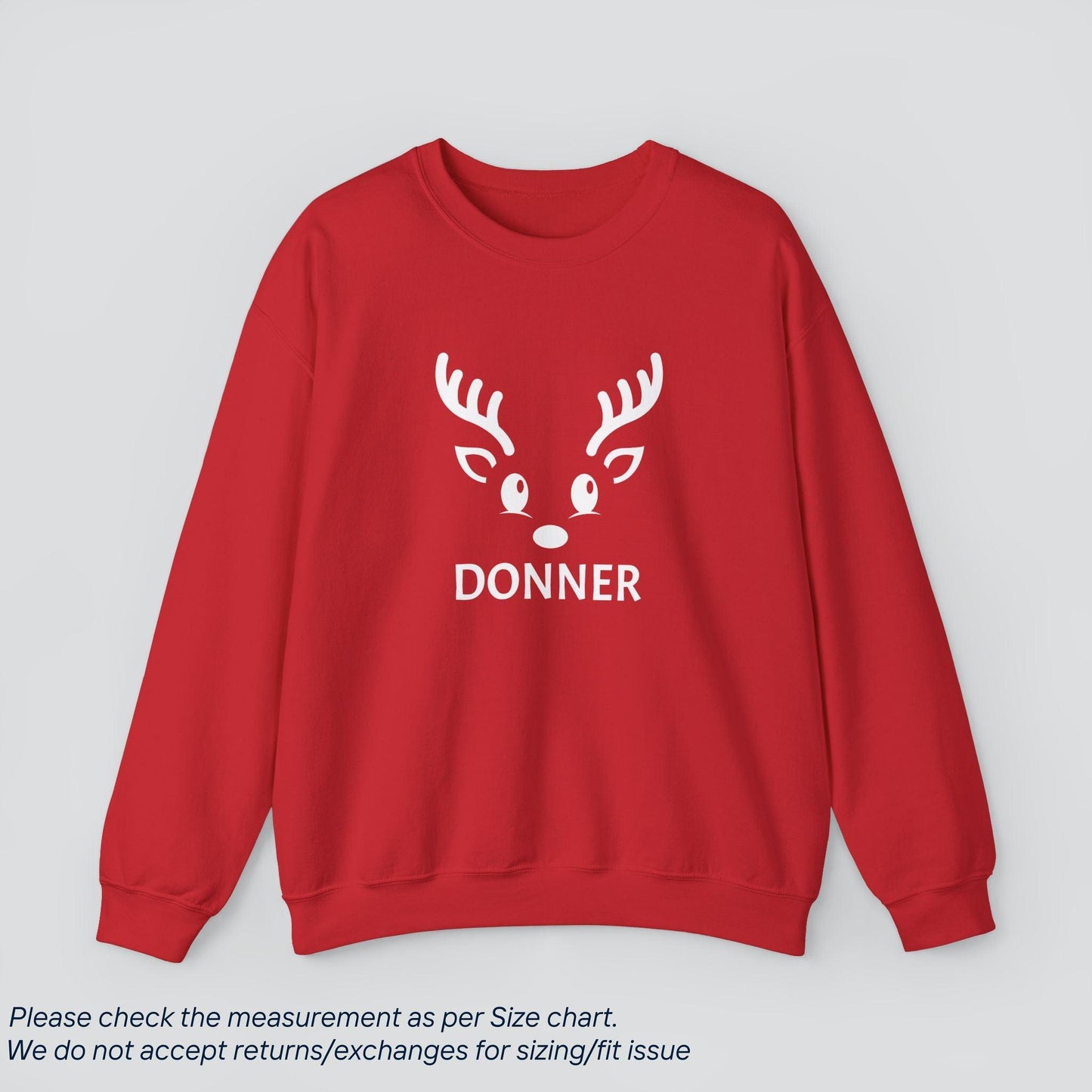 Donner's Holiday Magic Crew Sweatshirt - Cozy Reindeer Crew Gift