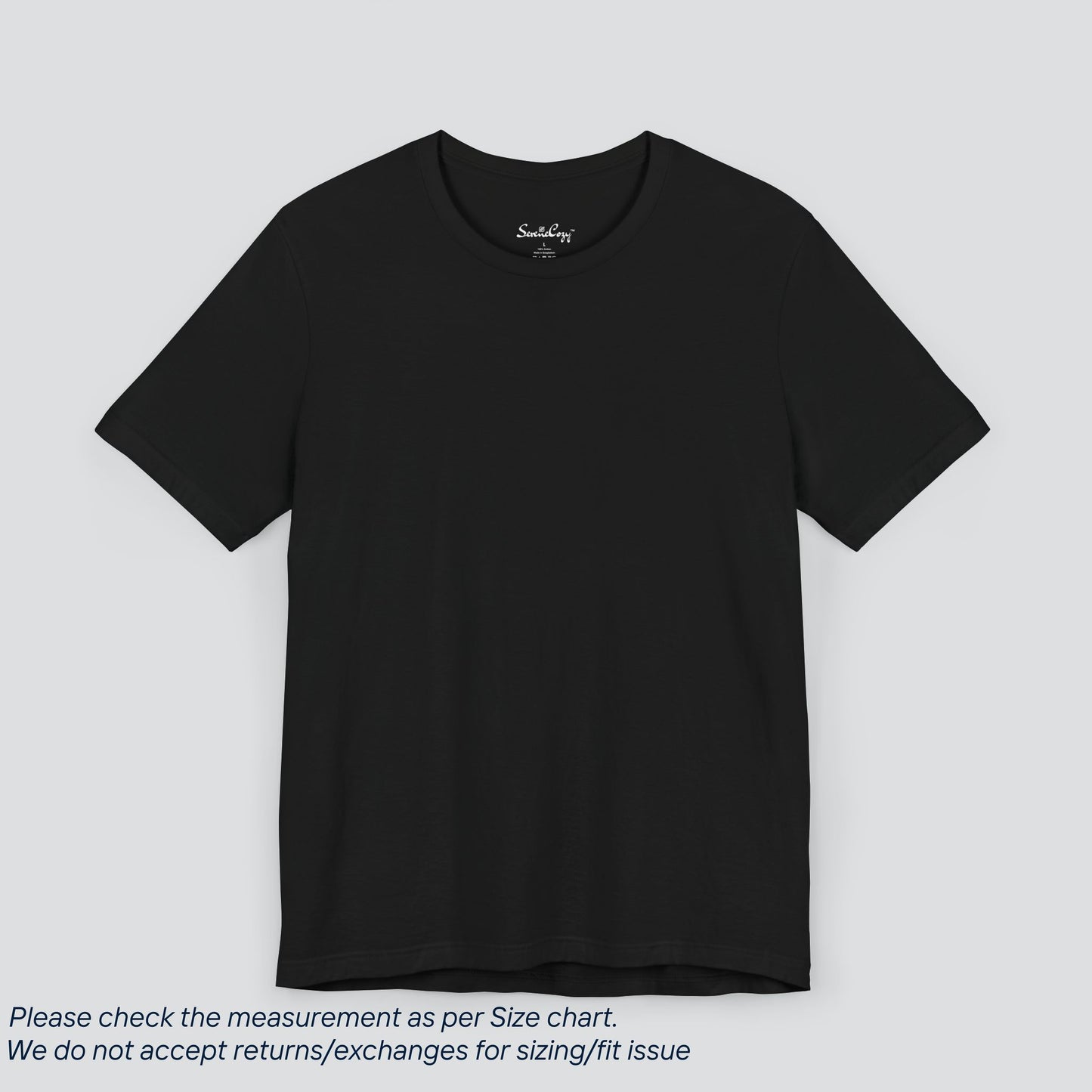 Plain Black Color Tee - Premium US Cotton T-Shirt