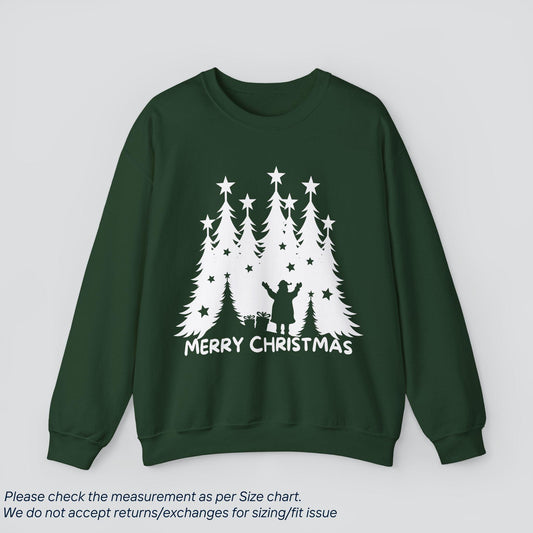 Santa's Merry Christmas Wishes Sweatshirt