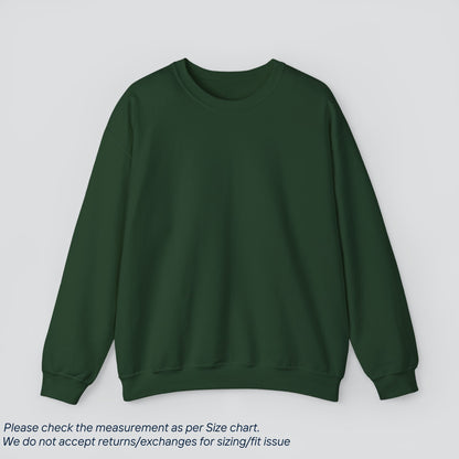 Forest Green Solid Color Sweatshirt Premium US Cotton