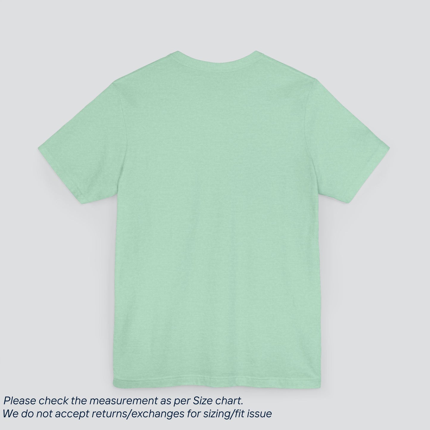 Plain Heather Mint Color Tee - Premium US Cotton T-Shirt