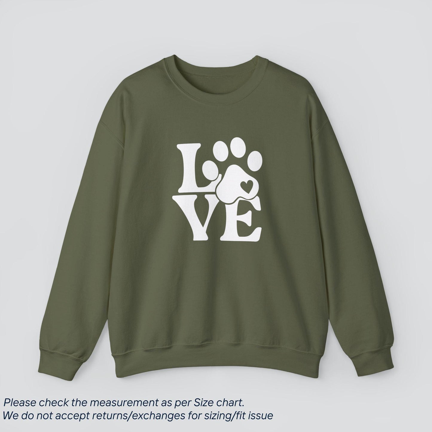 Paws of Love Sweatshirt - Cozy Dog Lover's Heart