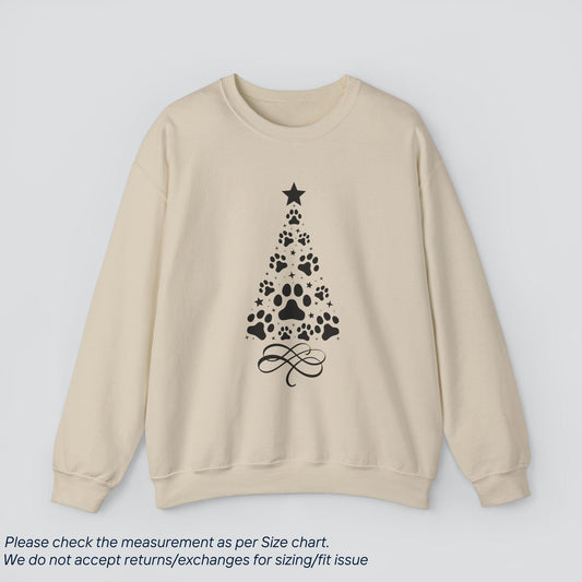 Paw-some Christmas Tree Sweatshirt