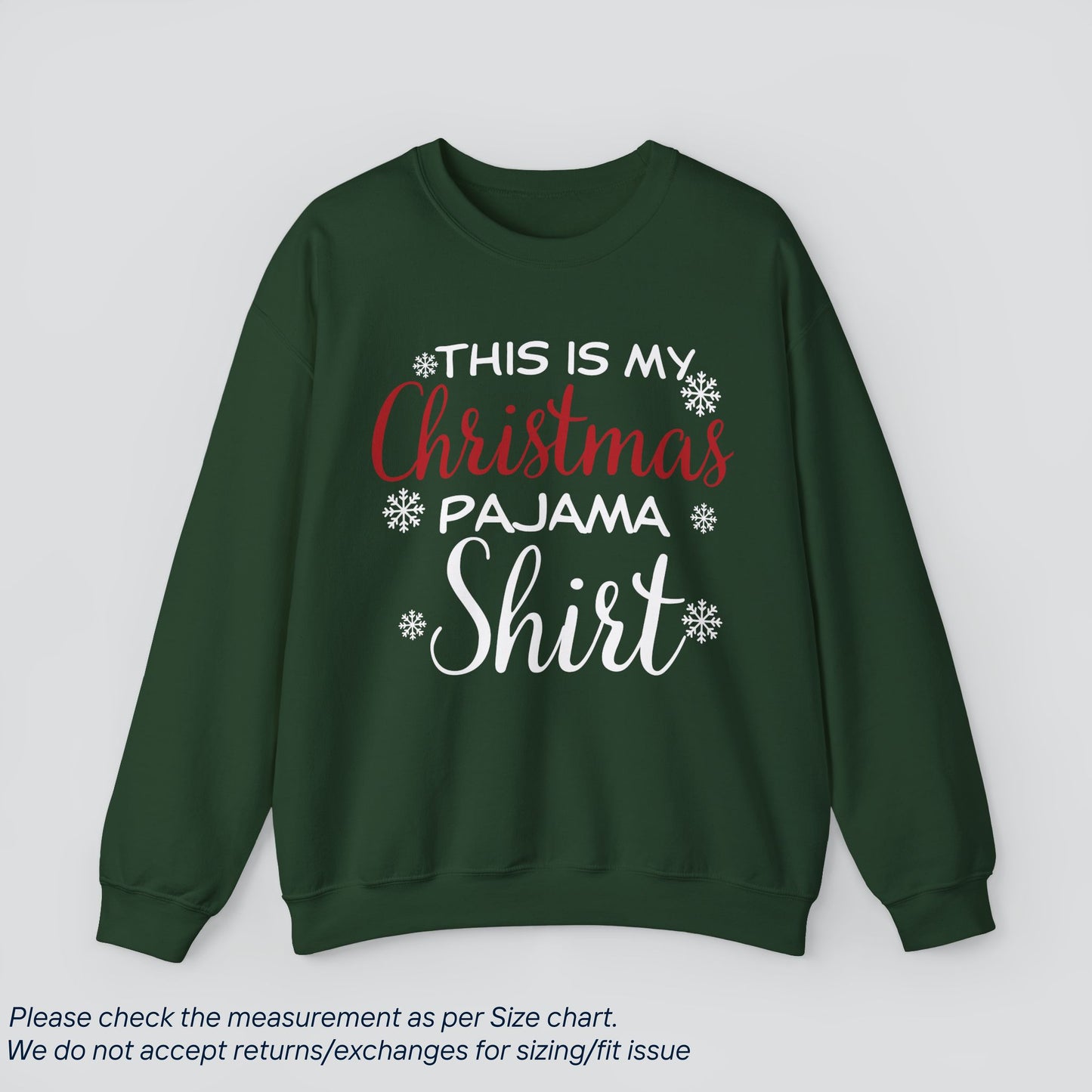 This is my Christmas Pajama Shirt Sweatshirt - Cozy Holiday  Premium US Cotton