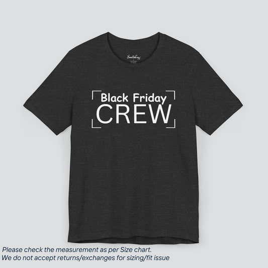 Black Friday Crew Tee - Funny Shopping Graphic T-Shirt