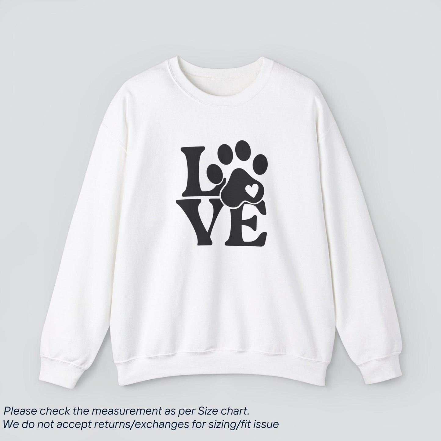 Paws of Love Sweatshirt - Cozy Dog Lover's Heart