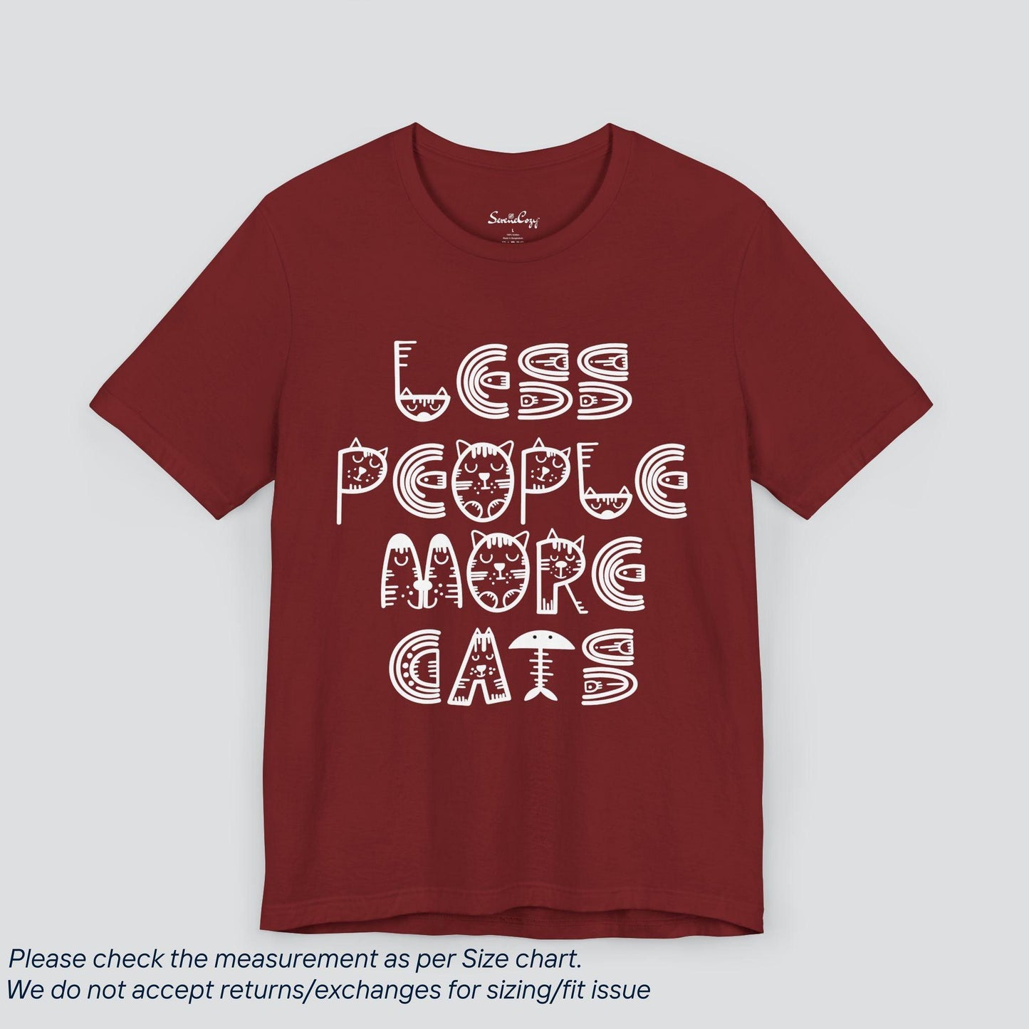 Less People, More Cats Tee - Feline Lover's Funny Graphic T-Shirt