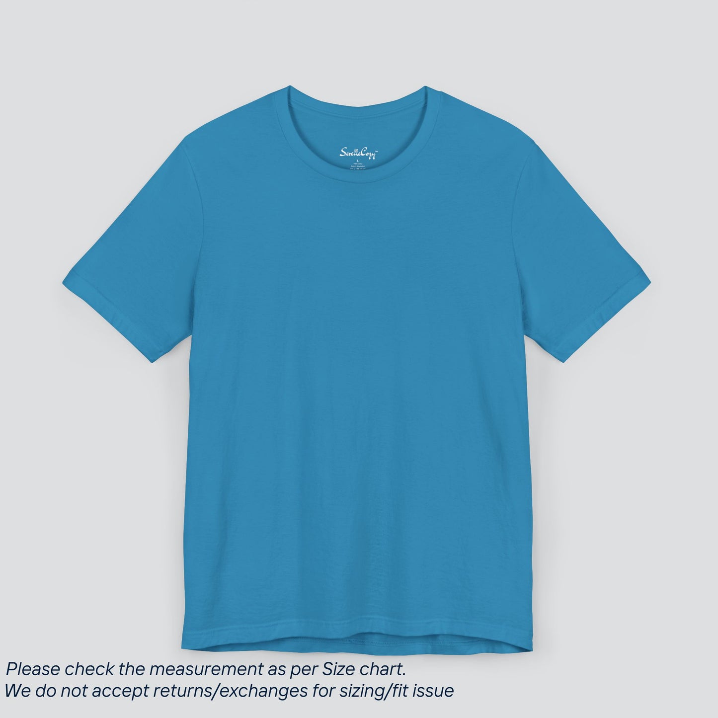 Plain Aqua Color Tee - Premium US Cotton T-Shirt