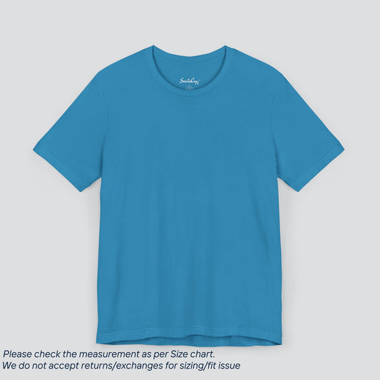 Plain Aqua Color Tee - Premium US Cotton T-Shirt