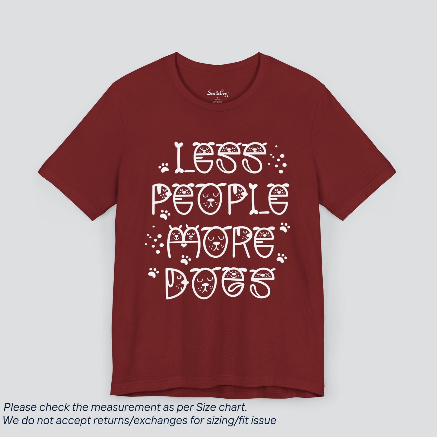 Less People, More Dogs Tee - Puppy Love Apparel