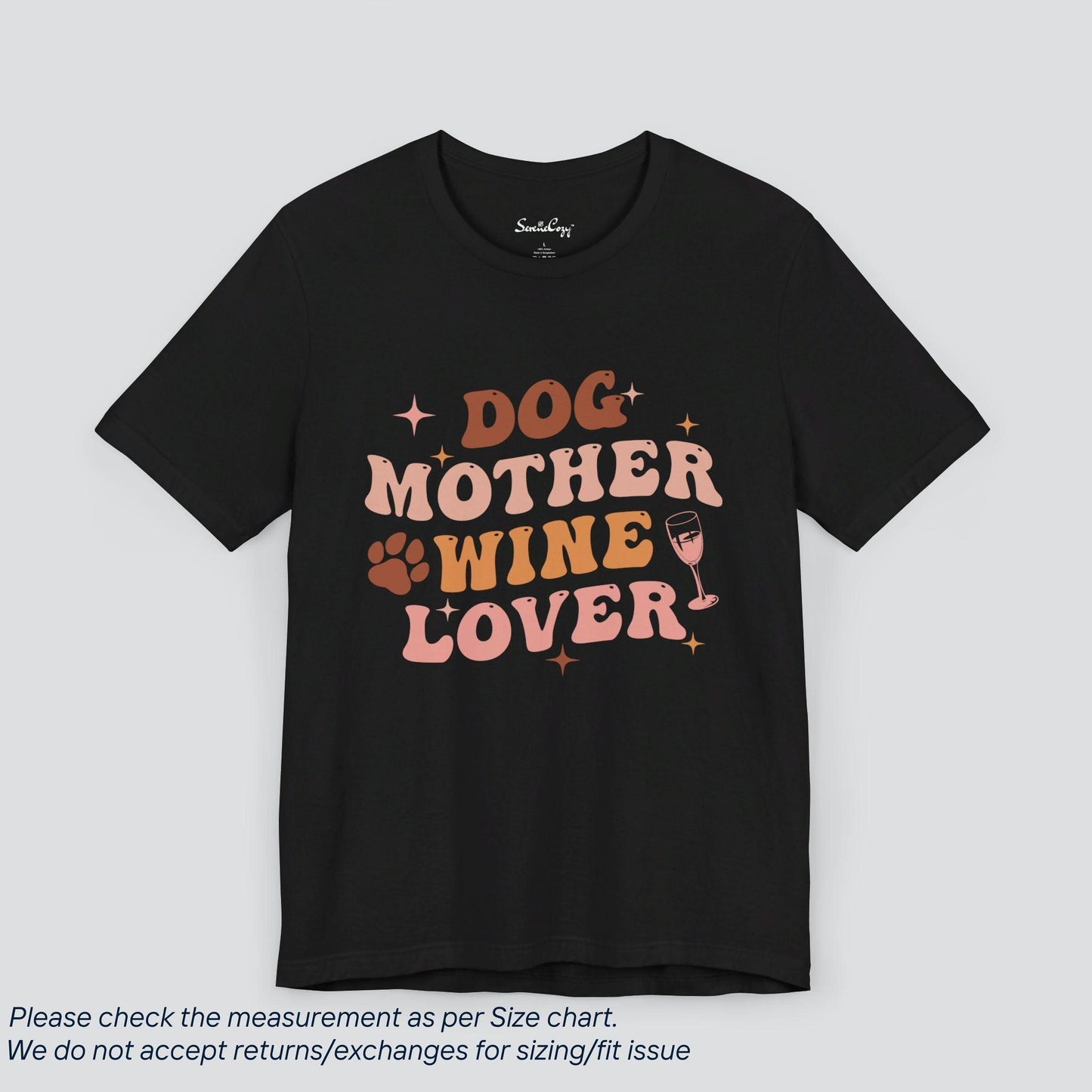 Dog Mother Wine Lover T-Shirt