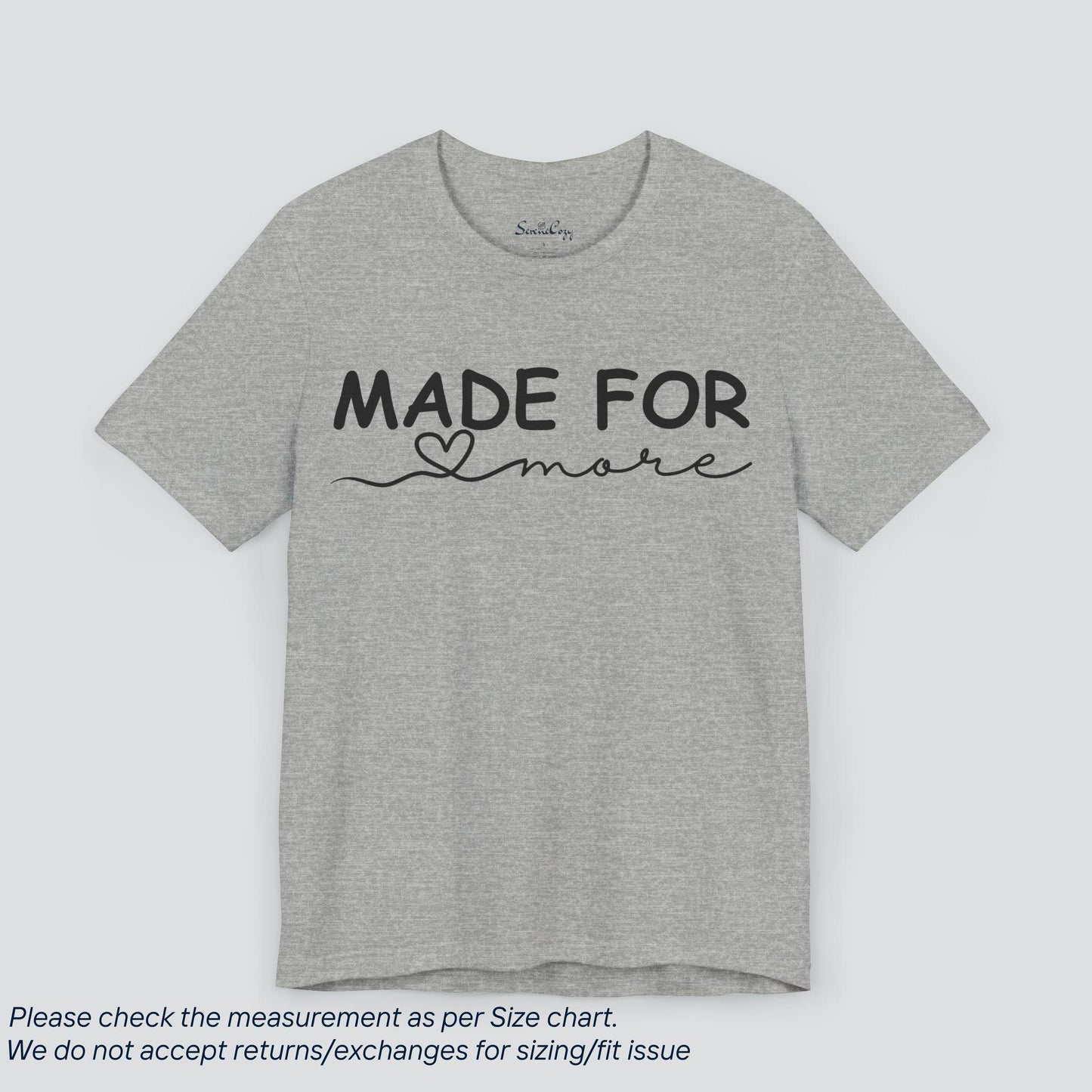 Unleash Your Potential Tee - Inspirational 'Made for More' Graphic T-Shirt